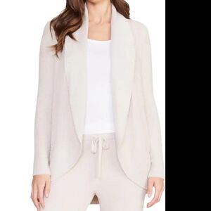 Barefoot Dreams CozyChic Lite Circle Cardigan Cream Beige